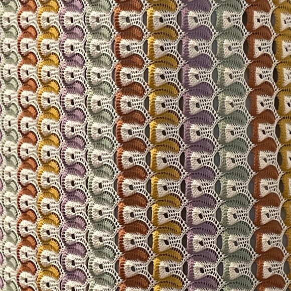 MSN Massana sun dress, lightweight knit, multicolored on a beige background. M. - Picture 12 of 12